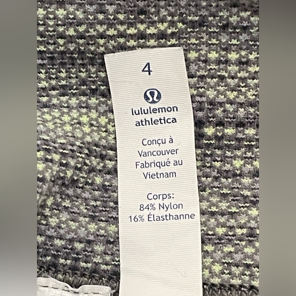 Lululemon Align Crop Pant Twillines Ice Gray/Black Size 4 - Picture 11 of 11